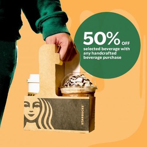 Starbucks Malaysia Day Promotion 50% OFF Selected Beverage (16 September 2022 - 18 September 2022) Promotion Design Ideas, Starbucks Promotion, Coffee Promotion, Java House, Newsletter Design Layout, Malaysia Day, Starbucks Malaysia, Cafe Poster, Business Marketing Design