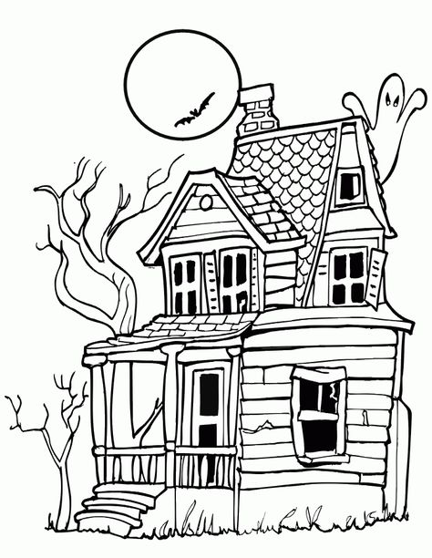 printable halloween pictures to color | 24 Free Halloween Coloring Pages for Kids Halloween Coloring Pictures, Halloween Coloring Pages Printable, Free Halloween Coloring Pages, Halloween Coloring Sheets, Image Halloween, House Colouring Pages, Carte Halloween, Halloween Coloring Book, Halloween Drawings