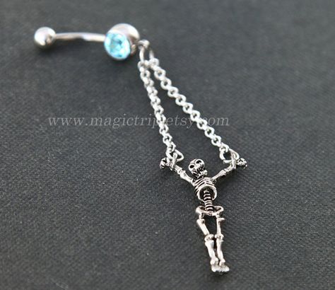 silver skull Belly Button Rings belly button ring by MagicTrip Cute Belly Rings, Bellybutton Piercings, Belly Button Piercing Jewelry, Belly Piercing Jewelry, Belly Button Jewelry, Belly Jewelry, Body Jewelry Piercing, 1 Tattoo, Piercing Ring