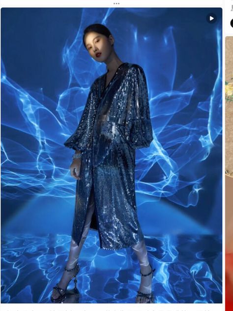 Jellyfish Fairy, Crystal Jellyfish, Adekunle Gold, Concept Clothing, Blue Backdrops, Studio Photoshoot, Fashion Photography Inspiration, Travel Dress, Friend Outfits