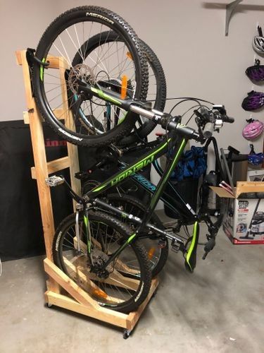 Bike Stand Diy, Vertical Bike Storage, Diy Bike Rack, Bike Stands, Vertical Bike Rack, Bike Storage Garage, Bike Hooks, Bike Storage Rack, Vertical Bike