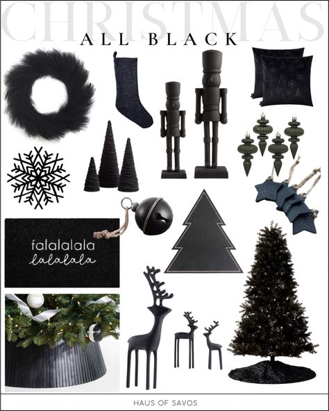 Shop Hananona Artificial Pampas Grass … and other curated products on LTK, the easiest way to shop everything from your favorite creators. Black Modern Christmas Decor, Black Tree Topper, Black Tree Skirt, Black And White Stockings Christmas, Modern Christmas Shelf Decor, Black Nutcracker Christmas Decor, Black Holiday Decor, Crate And Barrel Christmas Decor, Red And Black Christmas Tree Ideas