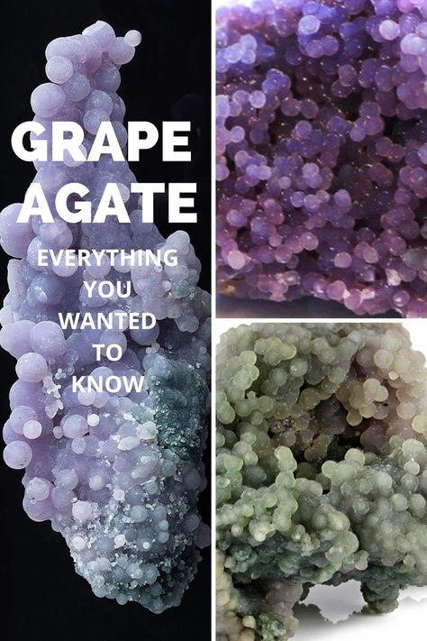 agate, rocks, minerals, precious stones, gemstones, chalcedony Rock Collection Display, Agate Meaning, Grape Agate, Earth Gift, Purple Grapes, Rock Collection, Crystal Meanings, Minerals And Gemstones, Rocks And Gems