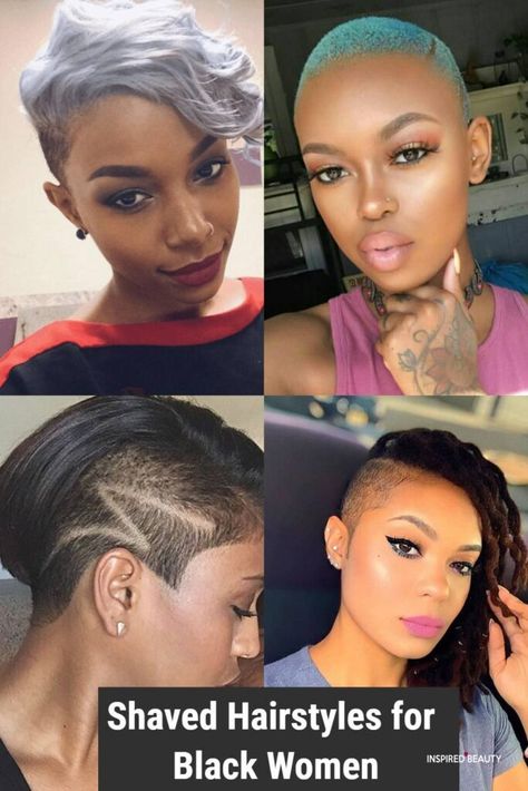 Shaved Hairstyles For Black Women, One Side Shaved Hairstyles, Short Hair Shaved Sides, Shaved Side Haircut, Tapered Haircut For Women, Fade Haircut Women, Side Haircut, Side Cut Hairstyles, Side Shaved