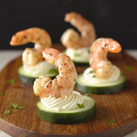 Grilled Cucumber Recipes, Housewarming Party Food, Shrimp Appetizers Easy, Greek Shrimp, Golo Diet, Awesome Appetizers, Canapes Recipes, Shrimp Appetizers, Greek Seasoning