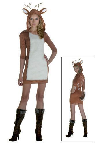 Sexy deer Women Deer Costume, Animal Costumes Women, Farm Animal Costumes, Deer Halloween Costumes, Deer Outfit, Halloween Costumes For Sale, Reindeer Costume, Deer Costume, Halloween Makeup Scary