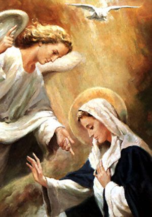 Annunciation Of Mary, Annunciation Of The Lord, Catholic Artwork, The Annunciation, Angel Gabriel, Mama Mary, Lady Of Lourdes, Holy Rosary, Immaculate Conception