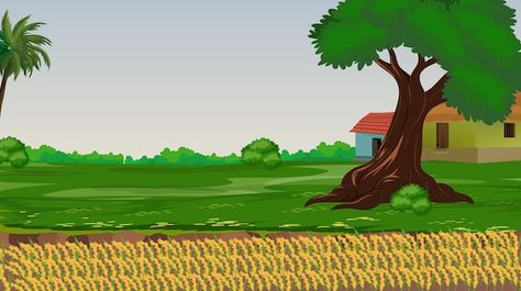 Vector illustration of indian house vect... | Premium Vector #Freepik #vector #indian-farmer #farmer #farmer-agriculture #indian-farm Farmer Equipment Animated Images, Village Background Images, Cartoon Farm Background, Farm Cartoon Background, Farmer Background, Farming Background, Cartoon Background Images, Village Vector, Cartoons Hindi