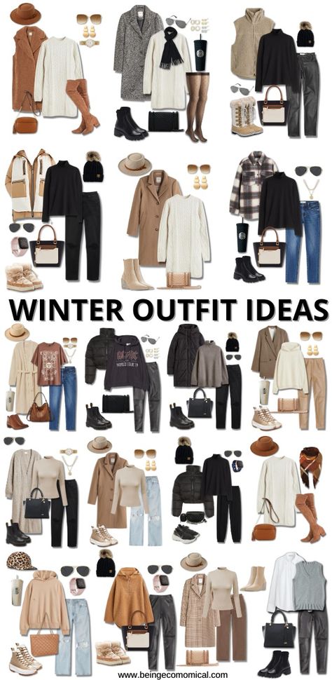 Vinter Mode Outfits, Casual Chic Winter, Chic Winter Outfits, Stylish Winter Outfits, Fashion Capsule Wardrobe, Winter Fashion Outfits Casual, Trip Essentials, Winter Outfit Ideas, Winter Capsule Wardrobe