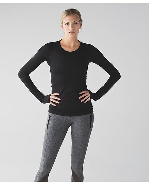 Swiftly Tech LS Crew black. Size 4. $78 Preppy Logo, Lululemon Swiftly Tech Long Sleeve, Swiftly Tech Long Sleeve, Long Sleeve Layer, Lululemon Long Sleeve, Pink Long Sleeve Shirt, Lululemon Swiftly Tech, Lululemon Swiftly, Swiftly Tech