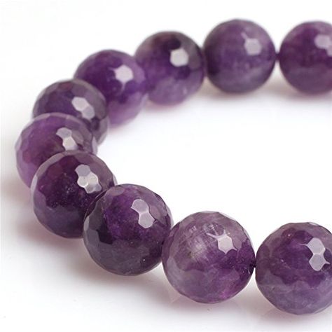 Natural Round Faceted Multicolor Amethyst Gemstone Loose Beads for Jewelry Making Handmade DIY One Strand 15 12mmpurple *** Read more reviews of the product by visiting the link on the image. (This is an affiliate link) #ArtDIYCraftsBeadsandBeadAssortments Crafts Beads, Bead Crafts Diy, Amethyst Beads, Beads For Jewelry Making, Beads For Jewelry, Beading Supplies, Amethyst Gemstone, Bead Crafts, Jewelry Making Beads