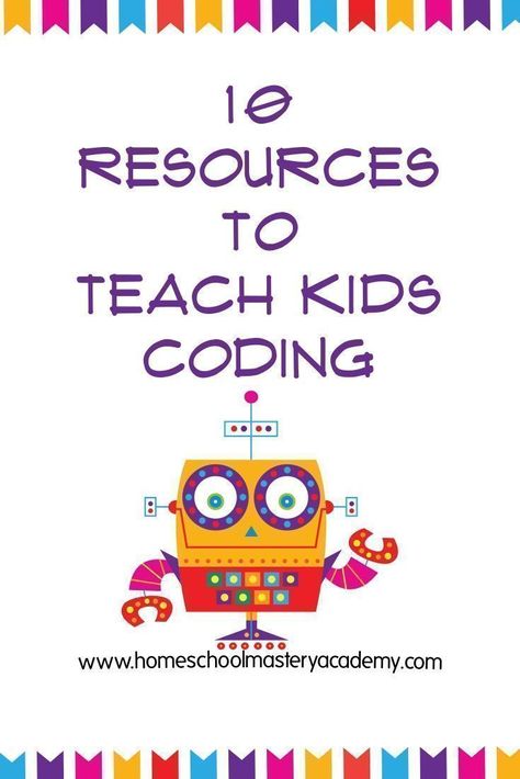 10 Cool Resources to Teach Kids Coding | Homeschool Coding | Coding for Kids | This is a fantastic list!! #coding #homeschool #homeschooling Homeschool Coding, Coding Classes For Kids, Kids Coding, Coding Games, Coding Lessons, Teaching Coding, Homeschool Lesson Plans, Homeschool Projects, Technology Lessons