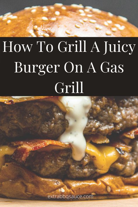 This is one of the best homemade burger recipes where you learn how to get that perfectly grilled beef burger. Check out this guide on how to grill a juicy burger on a gas grill. Burger Bath Recipe, Homemade Grilled Burgers, Grilling Burgers Recipes, How To Grill Hamburgers On Gas Grill, How To Grill Burgers On Gas Grill, Burger Grill Recipes, Juicy Burgers On The Grill, Best Burger Recipe Grill, Butter Burgers On The Grill