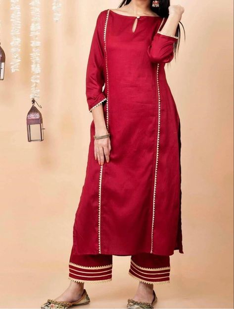 Red Churidar Designs, Red Frock Design, Red Anarkali Dress, Churidar Design, Red Dress Design, Red Frock, Plain Suit, Red Anarkali, Feroz Khan