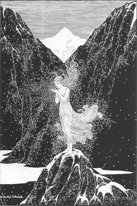 Ida Rentoul Outhwaite, 동화 삽화, Snow Fairy, Kunst Inspiration, Fairytale Illustration, Illustration Vintage, Alphonse Mucha, Fairytale Art, Art Et Illustration