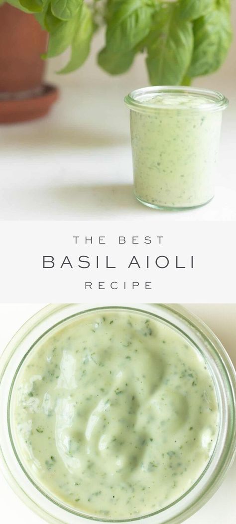 Pesto Aioli Recipe, Basil Aioli Recipe, Aioli Recipes, Basil Dip, Best Pesto, Mayo Dip, Pesto Aioli, Pesto Mayo, Summer Herbs