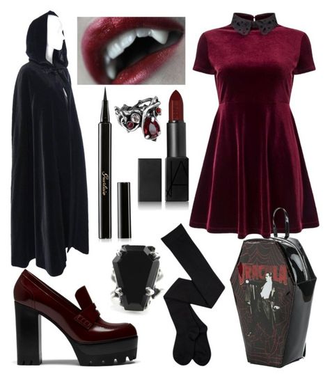 Modern Vampire by sknipa on Polyvore featuring polyvore fashion style Miss Selfridge Yves Saint Laurent Mulberry NARS Cosmetics Guerlain modern clothing Casual Vampire Outfits, Casual Vampire, Vampire Clothing, Vampire Outfits, Kostum Peri, Vampire Outfit, Vampire Dress, Vampire Fashion, Modern Vampires