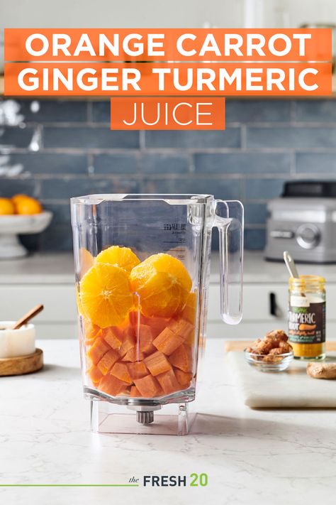 Easy Anti-Inflammatory Juice. Easy Anti-Inflammatory Juice. Best Orange Carrot Ginger Juice. Orange Carrot Ginger Turmeric Juice Recipe. #realfood #wholefood #unprocessed #simplemealplans #healthymealplan #familymealplan #simplemeals #juice #turmeric #immunesystem #immunesystemboost #fresh #healthy Carrot Ginger Juice, Turmeric Juice, Turmeric Shots, Anti Inflamatory, Ginger Smoothie, Ginger Turmeric, Carrot And Ginger, Ginger Juice, Carrot Juice