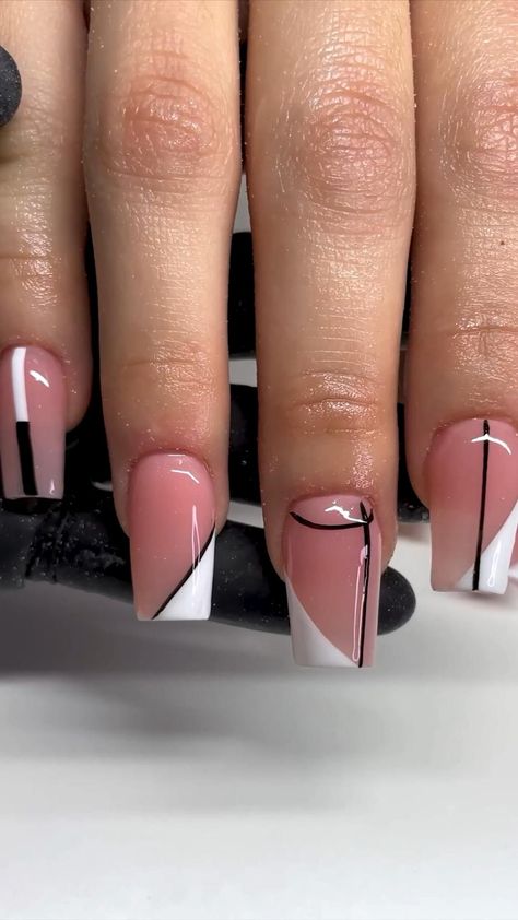 Business Nails, Tape Design, Nail Foil, Nails Stiletto, Foil Tape, Dope Nail Designs, Nail Candy, Exotic Nails, Acrylic Nails Coffin Pink