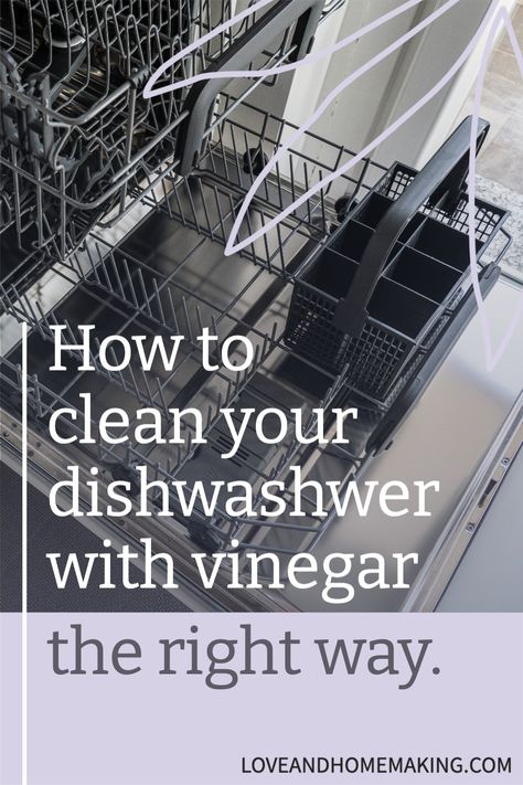 Vinegar In Dishwasher, Dishwasher Smell, Clean A Dishwasher, Clean Your Dishwasher, Dishwasher Filter, Cleaning Your Dishwasher, Dishwasher Cleaner, Deep Cleaning Hacks, Washer Cleaner