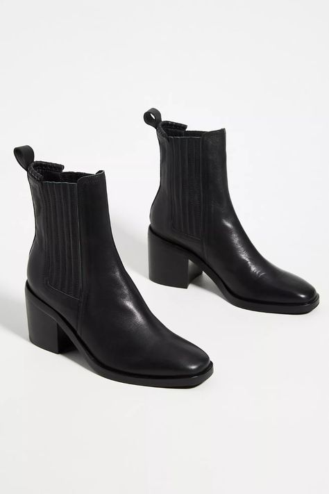 Silent D Naydo Heeled Ankle Boots | Anthropologie Fall 2024 Boots, Womens Boots For Fall, Black Heel Ankle Boots, Fall Nashville, Fall Ankle Boots, Slim Boots, Leather Ankle Boots Women, Colorado Fashion, Edgy Shoes