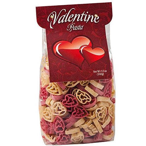 Valentine Pasta, Yummy Pasta Dinners, Heart Shaped Pasta, Unique Pasta Salad, Shaped Pasta, Valentine's Dinner, Flavored Rice, Valentine Dinner, Pasta Shapes