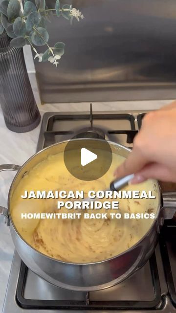 Jamaican Cornmeal Porridge Recipe, Cornmeal Porridge Recipes, Cornmeal Porridge, Carribean Food, Porridge Recipes, Its Fine, Jamaican Recipes, Straight Forward, Caribbean Recipes