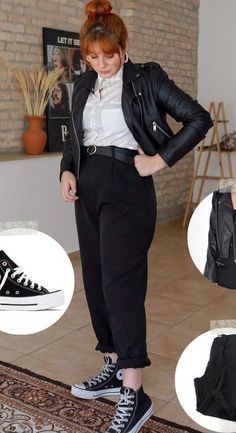 Edgy Work Outfits Plus Size, Grunge Outfits Work, Business Casual Punk Outfits, Edgy Professional Outfits Plus Size, Grunge Office Outfit Professional, Business Casual Outfits Woman Plus Size, Grunge Midsize Outfits, Grunge Office Outfit, Punk Fashion Edgy