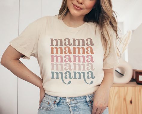 Christian Shirts Funny, Mama Tshirts, Unique Gifts For Mom, Baby Shower Presents, Mama Tee, Mama T Shirt, Mama Gifts, Mom Baby, Mama Sweatshirt