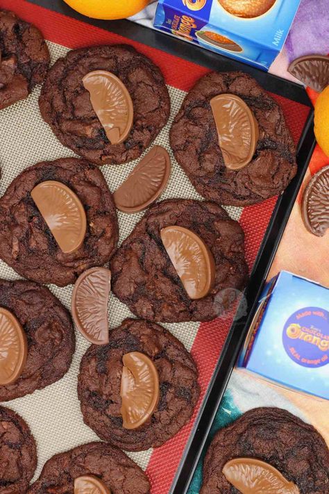 Terry's Chocolate Orange Cookies! - Jane's Patisserie Chocolate Orange Ice Cream, Chocolate Orange Cheesecake, Chocolate Orange Cookies, Janes Patisserie, Terry's Chocolate Orange, Orange Cookies, Favorite Cookie Recipe, Filled Cookies, Crunchy Cookies