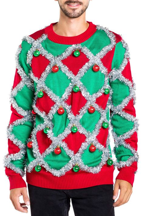 PRICES MAY VARY. 100% Acrylic Imported Pull On closure Hand Wash Only COMFY COZY Our Ugly Christmas Sweaters for Men are perfect for staying warm and cozy this holiday season. Great for layering or wearing on it’s own, stay comfortable even if the rest of your family makes the holidays awkward. TACTFULLY TACKY With wild and imaginative embellishment on these Ugly Christmas Sweaters, you’re sure to be the life of the party at whatever holiday party you end up at, even if you weren’t invited! HOLI Baby Christmas Sweater, Diy Christmas Sweater, Elf Man, Diy Ugly Christmas Sweater, Mens Ugly Christmas Sweater, Ugly Christmas Sweater Women, Fun Clothing, Tipsy Elves, Christmas Onesie