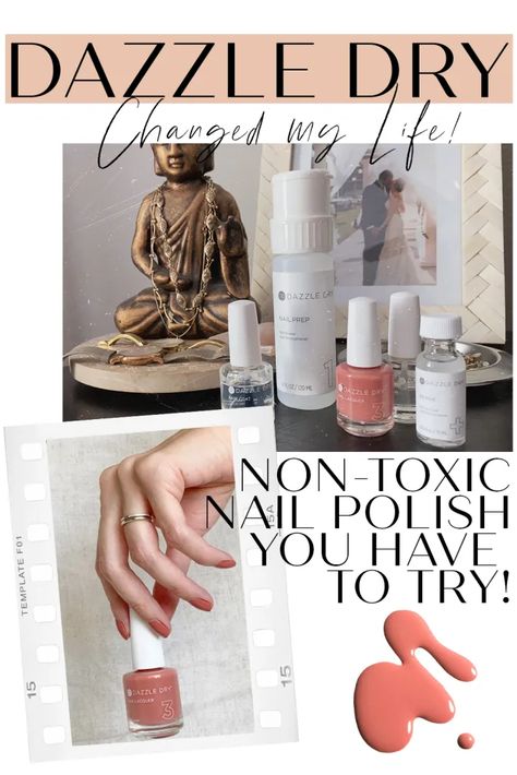 DAZZLE DRY BROUGHT THE JOY BACK TO MY NAILS | Living Ananda Non Toxic Nail Polish, Dazzle Dry, Dry Nail Polish, How To Get Thick, Beauty Guide, Holistic Beauty, Favorite Skincare Products, Nail Plate, Dry Nails