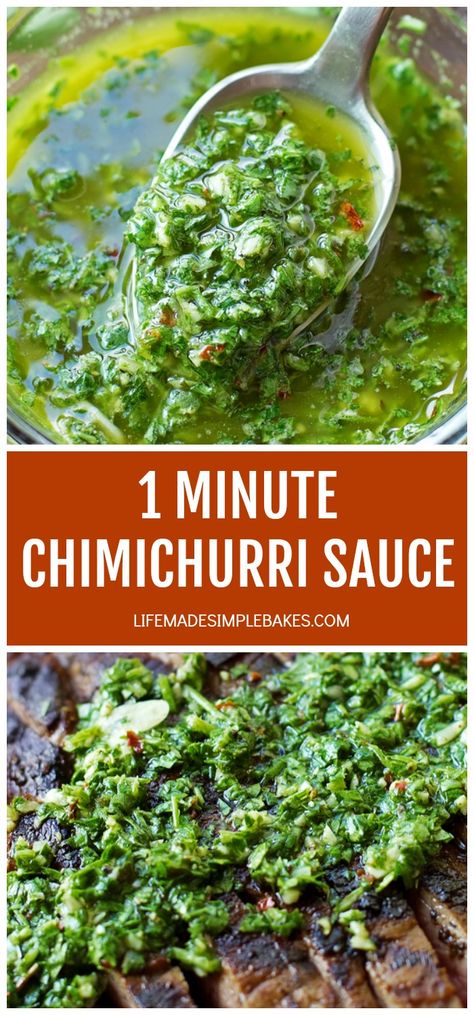 Best Chimichurri Sauce, Chimichurri Sauce Recipe, Chimichurri Recipe, Grilled Flank Steak, Chimichurri Sauce, Summer Dishes, Steak Sauce, Flank Steak, Steak Recipes