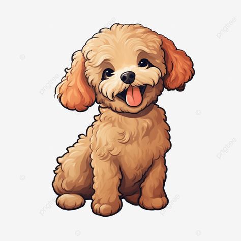 smiling poodle puppy sticker dog illustration poodle dog puppy png Anjing Poodle, Poodle Drawing, Sticker Clipart, Cute Dog Drawing, Poddle, Puppy Clipart, Illustration Dog, Puppy Art, Dog Clipart