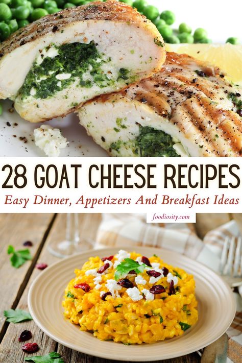 Dinner Recipes Goat Cheese, Goat Cheese Entree, Breakfast Ideas With Goat Cheese, High Protein Goat Cheese Recipes, Garlic And Herb Goat Cheese Recipes, Goat Cheese Crumbles Recipes, How To Use Goat Cheese, What To Make With Goat Cheese, Dinners With Goat Cheese