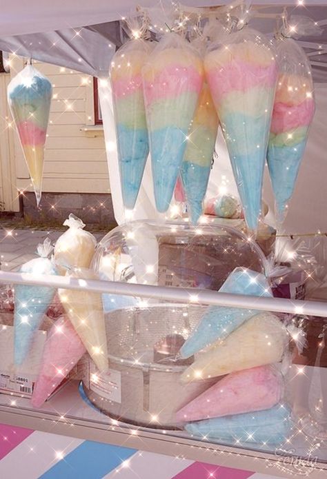 Cotton Candy Christmas, Carnival Birthday Theme, Pink Sweets, Unicorn Themed Birthday Party, Candy Cart, Pastel Candy, Candy Flowers, Birthday Party Theme Decorations, Candy Art