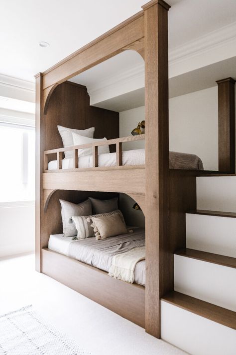 Boy's Rooms, Girl's Rooms, Bunk Bed Room, Bunk Bed Rooms, Custom Bunk Beds, Hostels Design, Bunk Beds Built In, Built In Bunks, Bunk Rooms