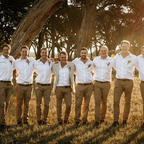 Who Pays For The Groomsmen Attire? Ultimately, while it’s traditional for groomsmen to pay for their own attire, flexibility and communication are key. Whether the groom decides to cover the costs, share expenses, or seek out budget-friendly options, ensuring everyone is on the same page will make for a smoother and more enjoyable experience. #WeddingPlanning #Groomsmen #WeddingAttire #groomsmenduties @nixleroux Groomsmen Attire Simple, Bridal Party Outfits Groomsmen, Casual Groomsmen Attire Outdoor Weddings, Groomsmen Without Jackets, Formal Groomsmen Attire, Khaki Groomsmen Attire, Groomsmen Attire Khaki, Boho Groomsmen Attire, Fall Groomsmen Attire