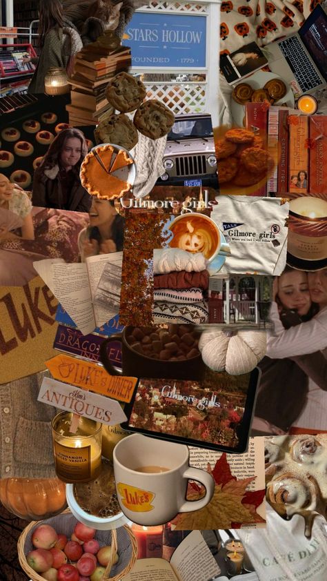 gilmore girls wallpaper! #gilmoregirls #fall #fallaesthetic #autumn #autumnaesthetic #wallpapers #fyp #viral #f4f Gilmore Girls Wallpaper, Wallpaper Fall Aesthetic, Vintage Halloween Art, Wallpaper Fall, Girl Iphone Wallpaper, Girls Wallpaper, Cute Fall Wallpaper, Simple Phone Wallpapers, Halloween Wallpaper Iphone