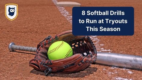 8 Softball Drills to Run at Tryouts This Season - TeamGenius Softball Off Season Training, Softball Drills Fastpitch 12u, Softball Drills For 8u, Softball Warm Up Drills, Softball Practice Drills, Softball Tryouts, Softball Cricut, Fastpitch Softball Drills, Pitching Drills