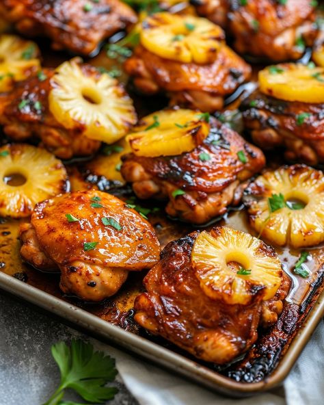 Baked Huli Huli Chicken, Huli Chicken, Huli Huli, Huli Huli Chicken, Pineapple Chicken, Läcker Mat, Chicken Dishes Recipes, Slam Dunk, Poultry Recipes