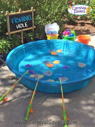 Fishing Pond Magnetic Carnival Game Tropisk Fest, Fishing Themed Birthday Party, Fishing Pond, Fishing Birthday Party, Basketball Moves, Fishing Hole, Tub Bathroom, Camping Birthday Party, Carnival Themed Party