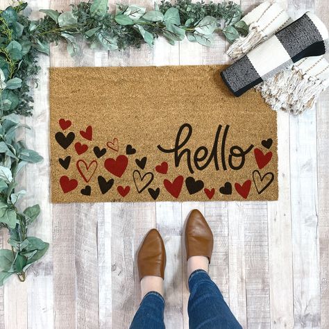 Layered door mat ideas