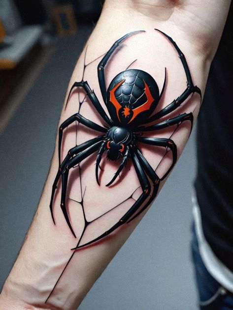 Dive into their rich cultural meanings, explore trending designs, and gain expert insights. Whether you prefer realistic or abstract ink, these eight-legged wonders symbolize concepts like danger, balance, art, and life. Get inspired by immaculate spider tattoo ideas and their captivating history. 🖤🕸️ Remember, spider tattoos are more than just ink—they weave stories of protection, wisdom, and creativity. 🌟🕷️ Spider Tattoo Men, Spider Tattoo Ideas, Tattoos Spider, Black Widow Spider Tattoo, Tattoo Spider, Ripped Skin Tattoo, Tato 3d, Spider Tattoos, Dragon Tattoo Arm