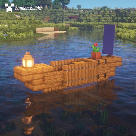 Small Boat!⛵️ Rate it out of 50! Follow @randombuildermc for more #Minecraft Content! ———————————————————— >Built by me >Texture pack default >Shaders BSL v7 ———————————————————— #minecraftbuilds #minecraftcreative #minecraftbuild #minecraftideas #minecrafthouse #minecraftart #minecraftmemes #minecraftbuilding #minecrafthouses #minecraftarchitecture #minecrafteronly #minecraftboat #minecraftsmallboat Boat Minecraft Build, Minecraft Boat, Minecraft Houses Survival, Minecraft Interior Design, Easy Minecraft Houses, Minecraft Medieval, Cool Minecraft Houses, Minecraft Furniture, Minecraft Plans