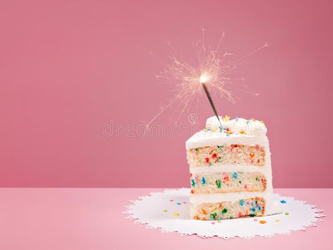 Birthday Cake Slice, Birthday Cake Sparklers, Slice Of Birthday Cake, Happy Birthday Wishes For Her, Birthday Wishes Sms, Cake Sparklers, Cake Photoshoot, Procreate Watercolor, Inside Cake