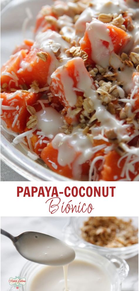 Papaya Recipes Healthy, Papaya Dessert, Truvia Recipes, Papaya Recipes, Fruit Fast, Mexican Breakfast Recipes, Fruity Desserts, Nutritious Breakfast, Healthy Sweets Recipes