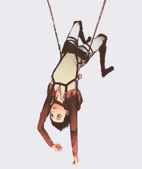 Upside Down Pose, Upside Down Drawing, Hanging Upside Down, Attack On Titan Eren, Photoshop Painting, Attack On Titan Levi, Figure Poses, Anatomy Drawing, Character Poses