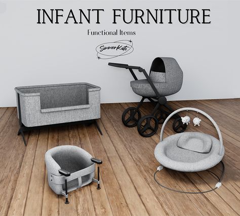 Infant Furniture, bouncer highchair pram stroller crib bassinet thesims4 ts4 ts4cc ccfinds the sims 4 thesims4cc functional baby toddler bedroom nursery Sims 4 Infant Seat Cc, Sims 4 Functional Bassinet, Stroller Cc Sims 4, Sims 4 Infant Cribs Cc, Sims 4 Cc Functional Stroller, Sims 4 Baby Cribs Functional Cc, Sims 4 Functional Infant Cc Furniture, Sims 4 Cc Baby Furniture Functional, Baby Cc Sims 4 Furniture