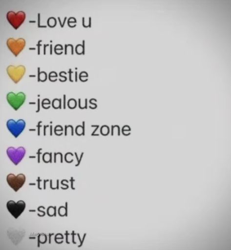 What Do You See Me As Emoji, What Does Xoxo Mean, Yellow Heart Meaning, What Different Color Hearts Mean, Different Color Emoji Hearts Meaning, Pick A Color Heart Text, What Color Hearts Mean, Blue Heart Meaning, What Each Heart Emoji Means